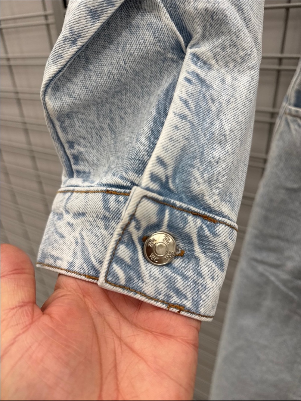 Zara Light Wash Denim Long Sleeve Maxi Shirt Dress - Picture 3 of 7